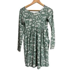 Hanna Andersson Celebration Skater Christmas Winter Dress Size 12